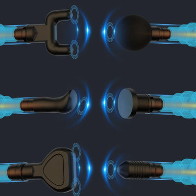 Массаж тела Мини-мускульный массажный пистолет с 6 массажными головами и функцией управления временем