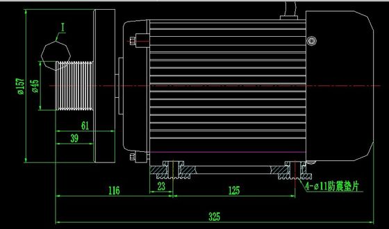 2.0HP Мотор переменного тока для беговых дорожек 220V/110V 180-4800RPM Номинальная частота беговые дорожки 50Hz