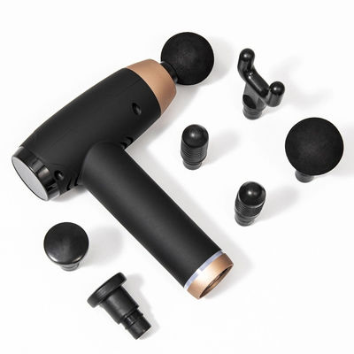 Электрический массажный пистолет с глубокими тканями с 6 головами 30 скоростным ЖК-дисплеем и зарядкой USB 1 кг