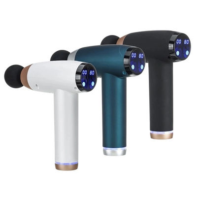 Электрический массажный пистолет с глубокими тканями с 6 головами 30 скоростным ЖК-дисплеем и зарядкой USB 1 кг